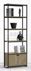 Мебель для персонала Стеллаж высокий с ящиком METALFRAME OAK 4